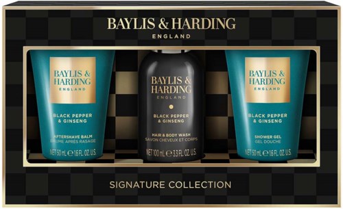 Baylis & Harding Black Pepper & Ginseng Men's Luxury Mini Trio Gift Set