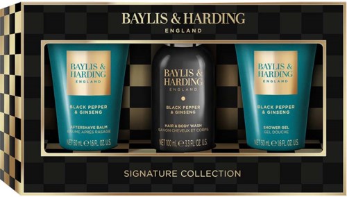 Baylis & Harding Black Pepper & Ginseng Men's Luxury Mini Trio Gift Set