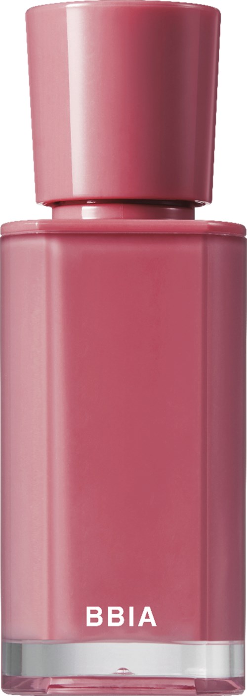 Een roze nagellakfles met een ronde dop en het merk BBIA onderaan.