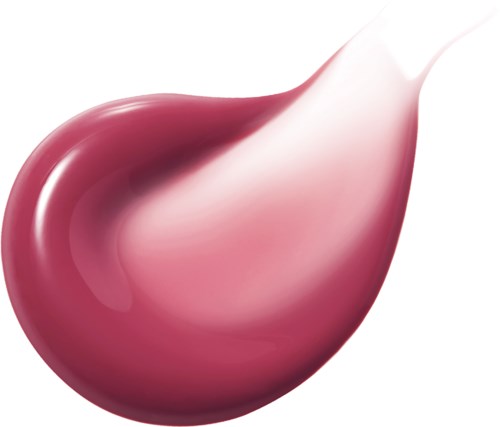 Een zachte, roze lotion of crème met een glanzende, gladde textuur in een druppelvorm.