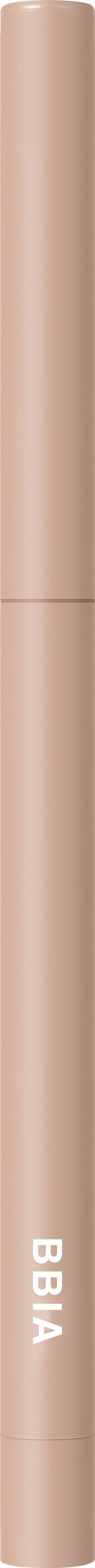 A beige lipstick tube labeled 'BIBA' stands upright. The tube is smooth and simple in design.