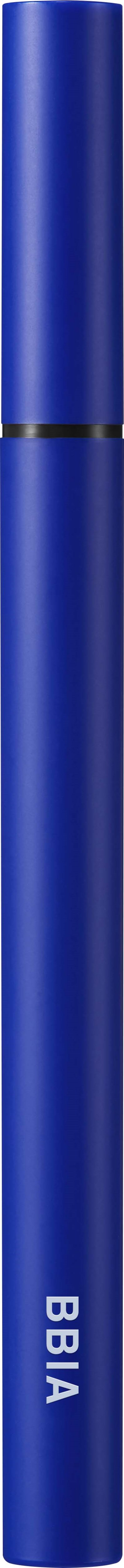 Ein blauer BIPA Make-up-Stift mit abnehmbarer Kappe, sieht aus wie ein schlanker Marker.