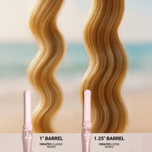 Beachwaver B1.25 Pink Glitter- 1.25 Inch Curling Iron