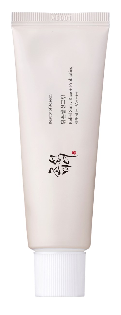 White tube with black and red text, containing skincare product, labeled in Chinese characters, upright, plain background.