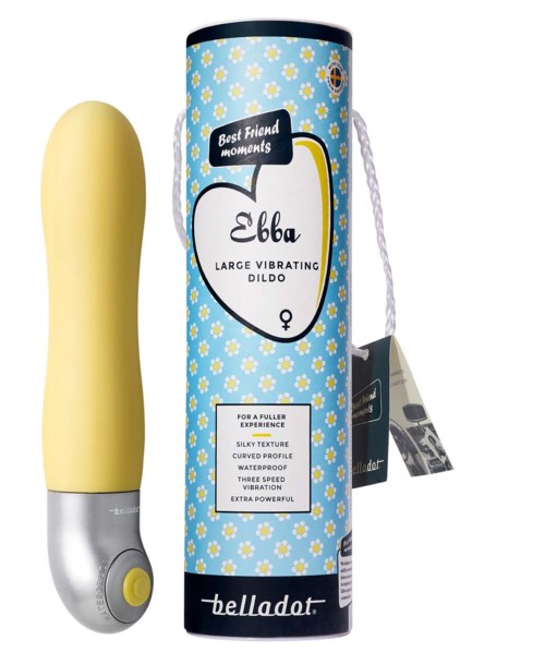 Belladot Ebba Large Vibrating Dildo  Yellow