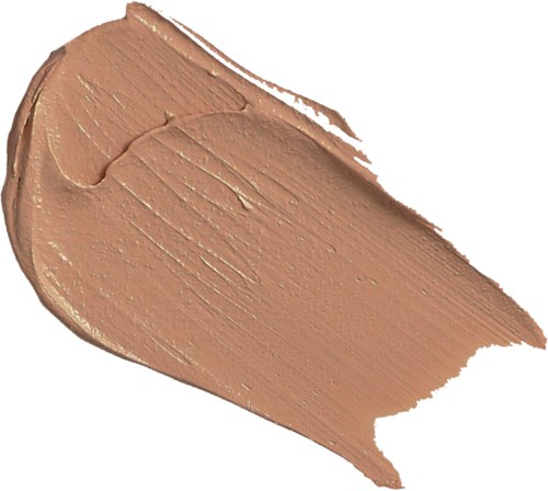 Ett beige makeup- eller hudproduktstöt med synliga drag och struktur.