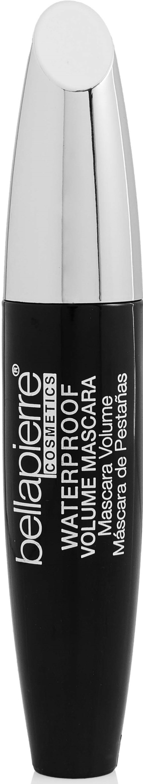A black and white eyelash size measurement tool with a rounded tip and a silver clip.