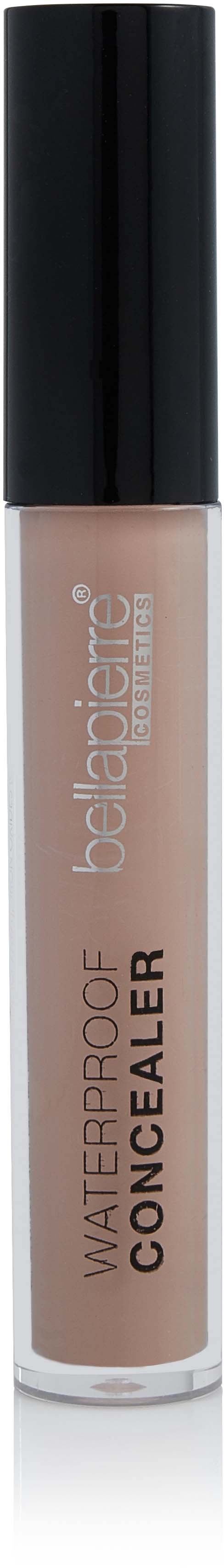 A beige concealer in a small transparent tube with a black cap. The label says 'Waterproof Concealer'.
