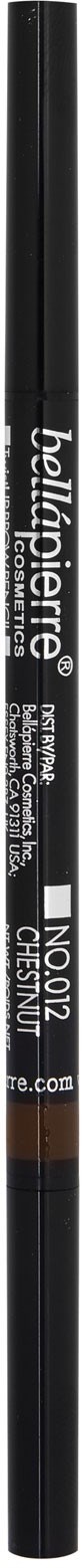 A black eyeliner pencil with white and brown text and a brown tip.
