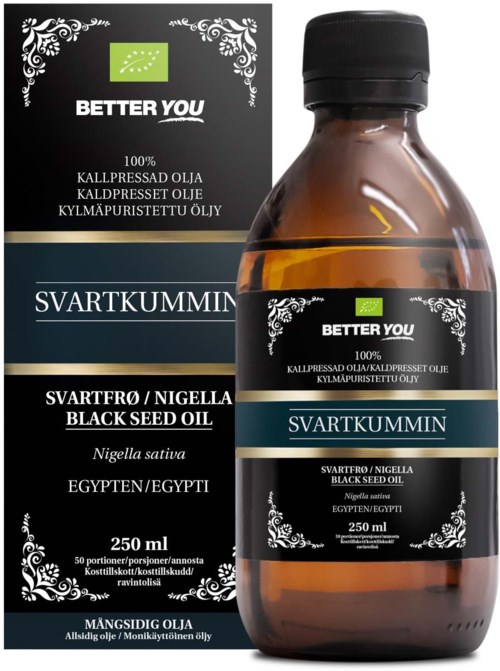 Better You Svartkumminolja EKO Kallpressad 250 ml