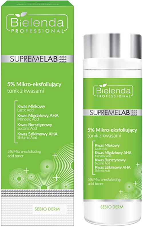 Bielenda Professional SUPREMELAB  SEBIO DERM 5% Micro-Exfoliating Acid Tonic 200 ml