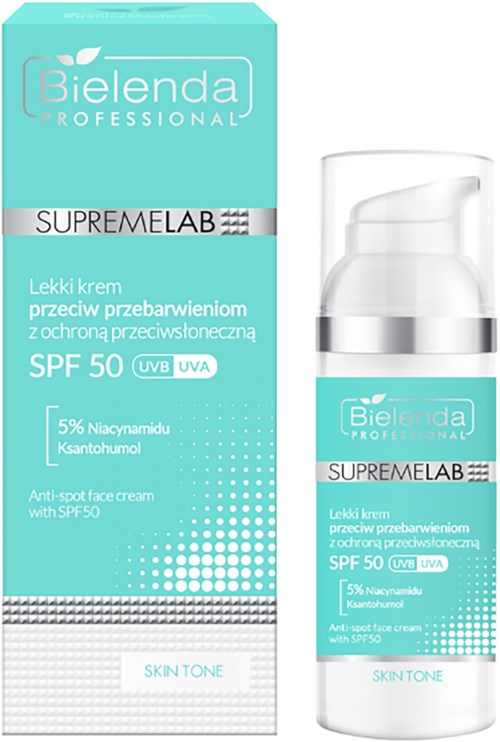Bielenda Professional SUPREMELAB  SKIN TONE Anti-Spot Face Cream SPF50 UVA/UVB 50 ml