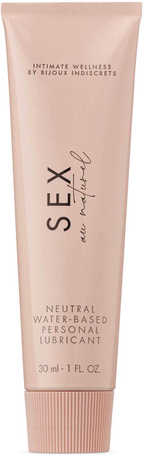 Ein hellrosa Tube mit 'Sex and Nature' enthält wasserbasiertes Gleitgel, 30 ml.