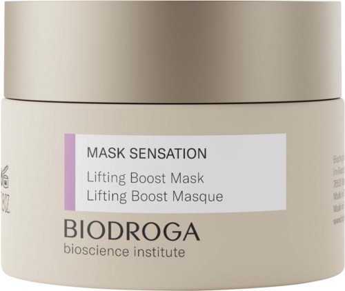 Container for Biodroga Lifting Boost Mask from the bioscience institute.