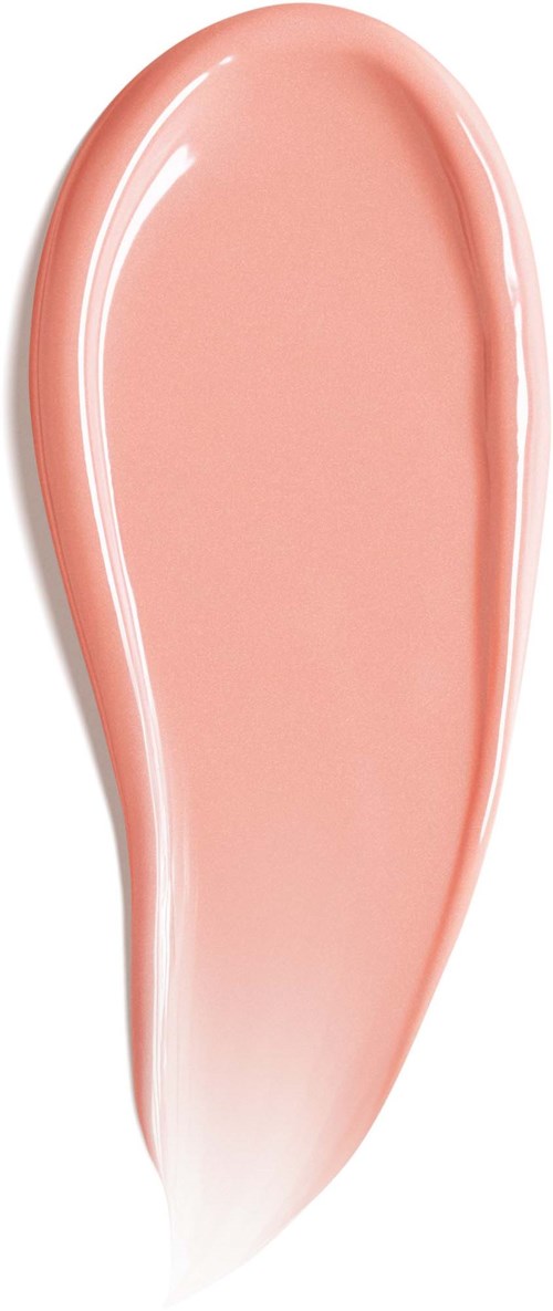 Een roze gel-achtige substantie op een doorzichtige, lange, gekromde applicator of wattenstaafje.
