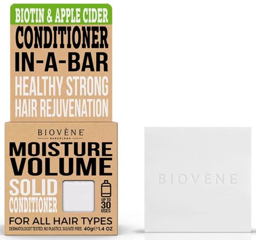 Biovene Haarspülung in Barform, fördert gesundes Haar, Volumen und Verjüngung für alle Haartypen.