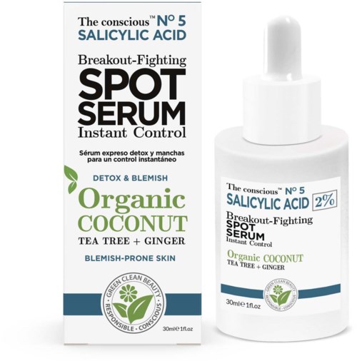 Biovène The conscious Salicylic Acid Breakout-Fighting Spot Serum Organic Coconut 30 ml