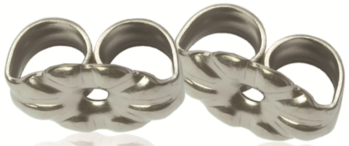 Two silver bottle openers shaped like mustaches, shiny and placed on a white background.