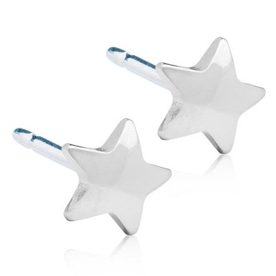 Blomdahl Silver Titanium Star 5 st