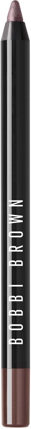 A brown cosmetic lip liner pencil with brand name "BOBBI BROWN" written on it.