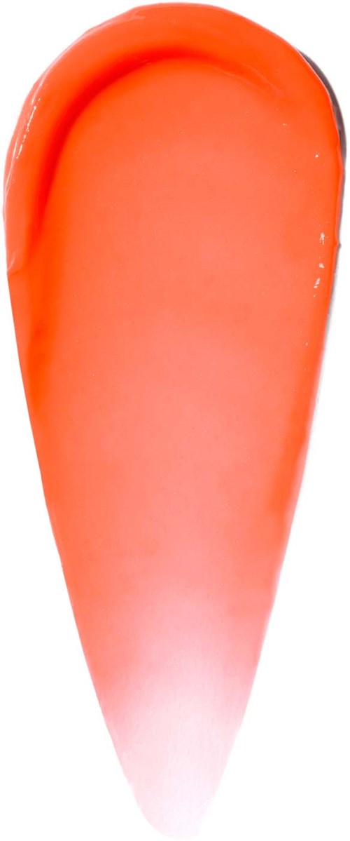 A red and white ice cream or frozen treat with a pointed shape and smooth texture.