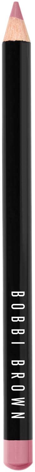 A pink and black lip liner pencil with the brand name Bobbi Brown on the side.