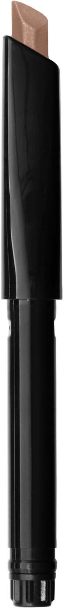 A sleek black makeup pencil with a beige tip, designed for eye or face application.