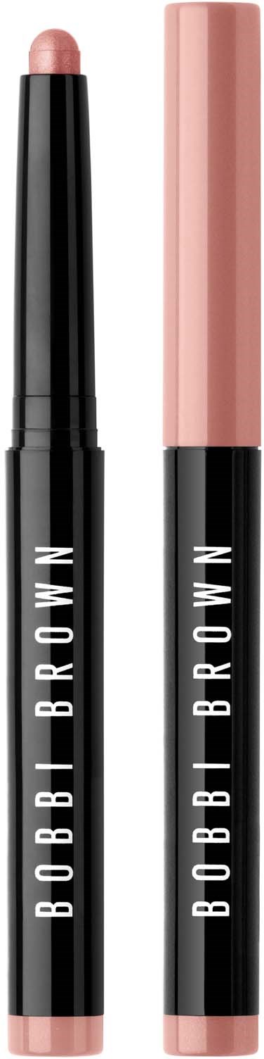 A makeup pencil in black with pink cap, labeled 'BOBBI BROWN', possibly a lip or eye product.