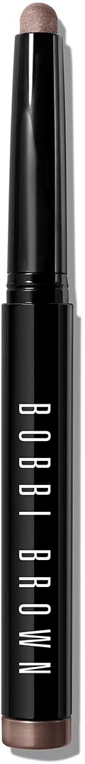A wireless eyebrow pencil with a light brown tip and black body, labeled 'Bobby Brown'.