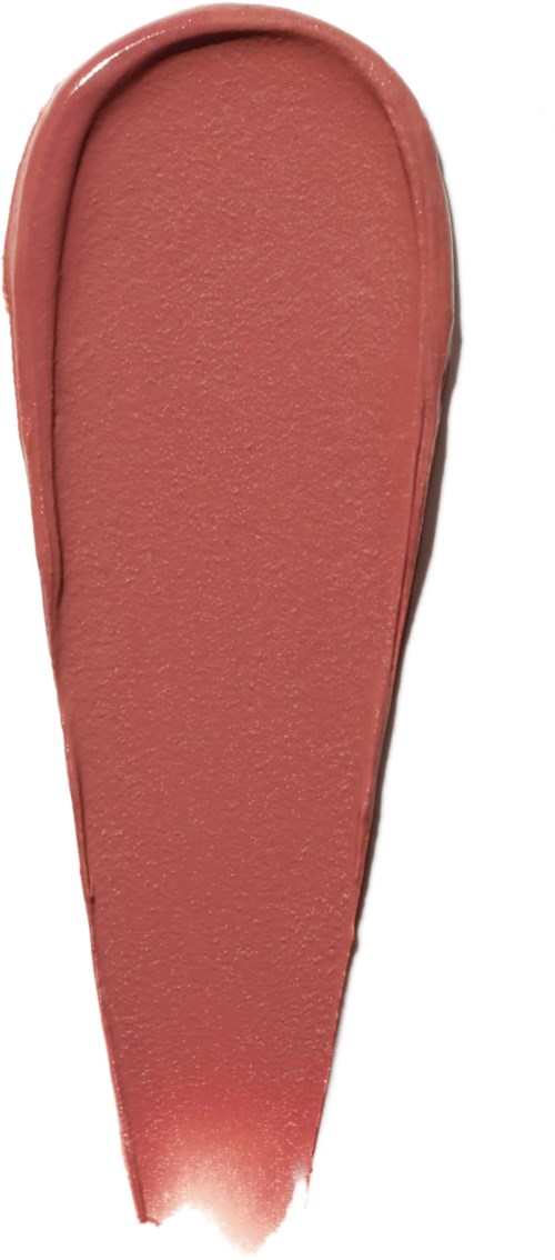 A pinkish sponge applicator with a rounded top and flat bottom for makeup or beauty use.