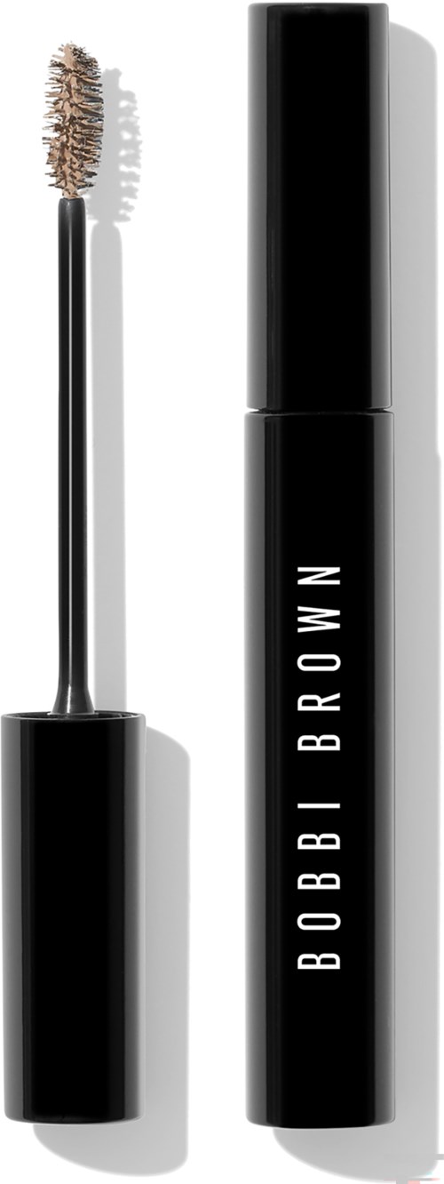 A mascara tube and wand with "BOBBI BROWN" written on the tube, set against a white background.