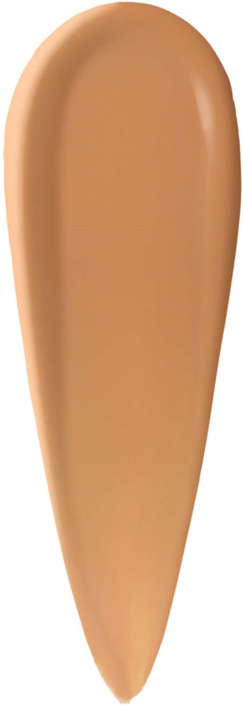 En lång, smal makeupprov i beige, hudfärgad nyans.