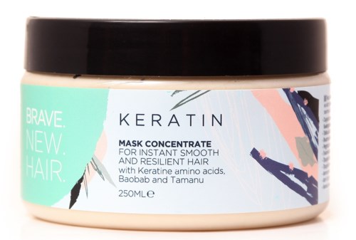 Ein Keratin-Haarmaske mit für glattes, widerstandsfähiges Haar, enthält Keratinaminosäuren.