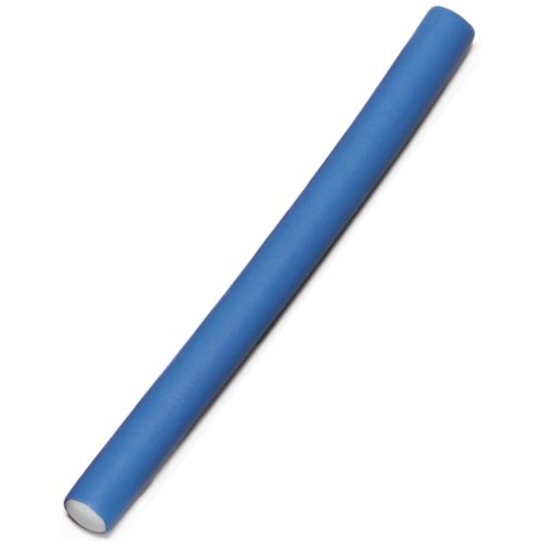 A rolled-up blue poster or paper tube on a white background.