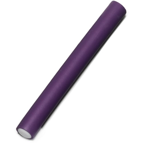 A purple foam roller with a white core, used for exercise and muscle stretching.
