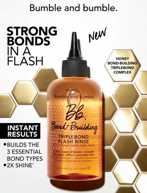 Bumble and bumble Haarprodukt für starke Bindungen, mit Honig und Triple Bond Komplex, schnelle Resultate, baut Bindungen auf, verleiht Glanz.