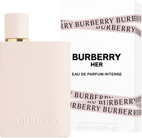 Ein hell rosa Parfümflasche mit weißem und goldfarbenem Deckel und eine weiße Verpackung mit schwarzen und rosa Details.