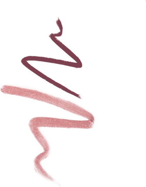 Two squiggly lines, one dark and one light, on a white background, creating a simple abstract design.
