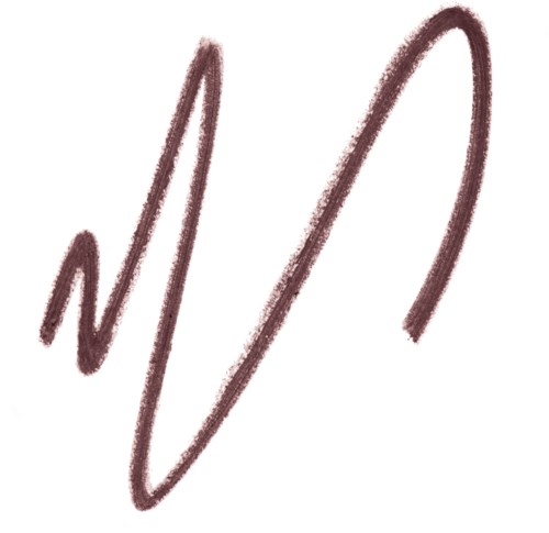 A brown, scribbled sketch with a smooth, flowing line forming a large, looping shape.