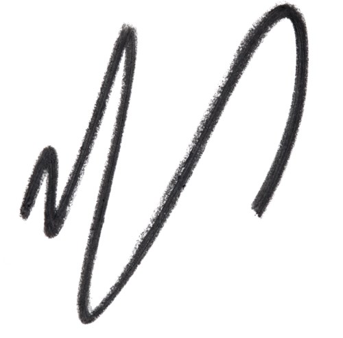 Bold, black, curvy lines on a white background, resembling a signature or abstract drawing.