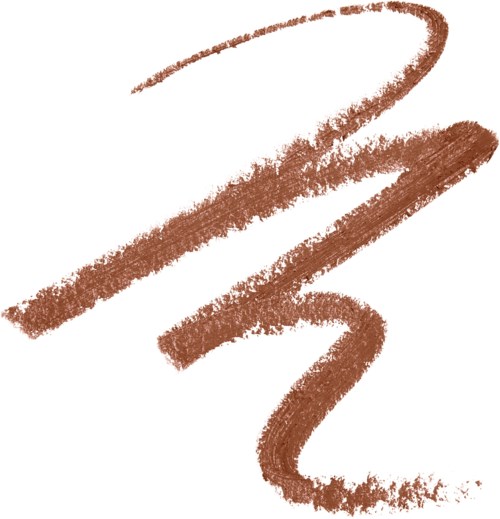 A brown, thick, wavy line on a white background, resembles a large scribble or brush stroke.