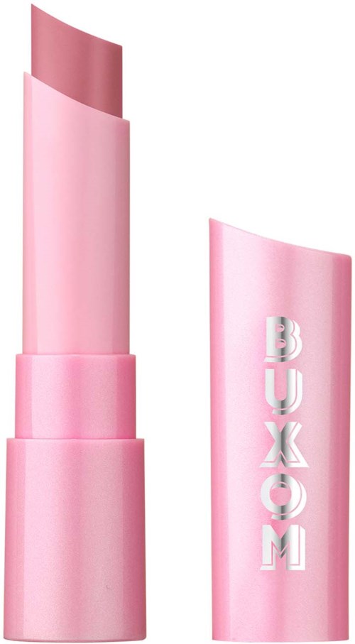Pink lipstick with the brand name "BOXOM" on the cap.