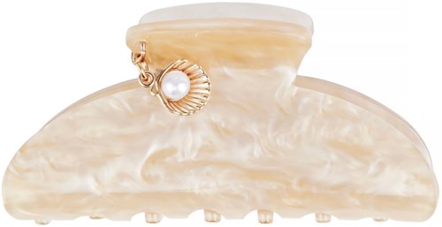 By Lyko Hair Claw with Charm Beige