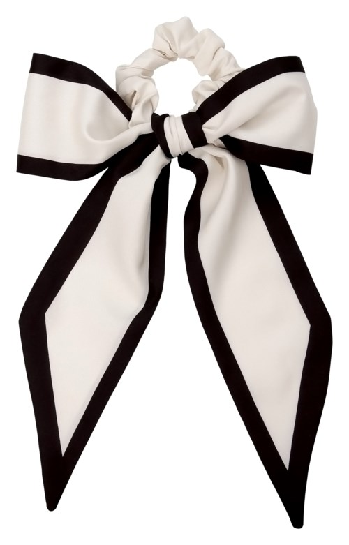 By Lyko Bow Cream Striped White