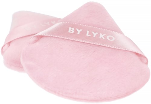 Pink makeup remover pads with a ribbon that says "BY LYKO".