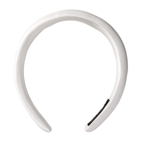 By Lyko Satin Padded Diadem White