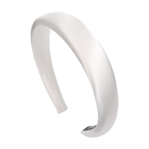 By Lyko Satin Padded Diadem White