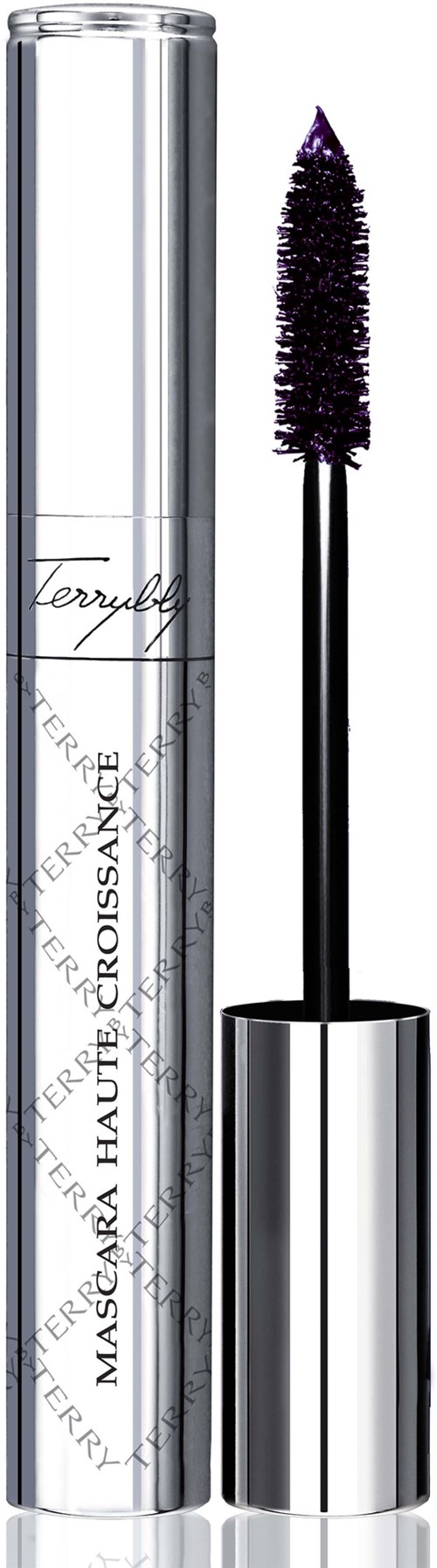 Hopea mascara-tölkki, jossa on violettia nestettä ja sudilla, jossa on violettejä harjusia. Tölkissä on teksti.