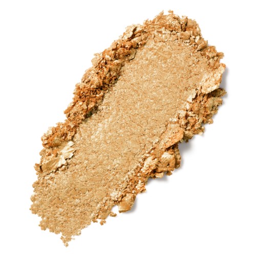 Rikkoutunut, murskattu beige kosmetiikkapuuteri tai painettu irtopuuteri.