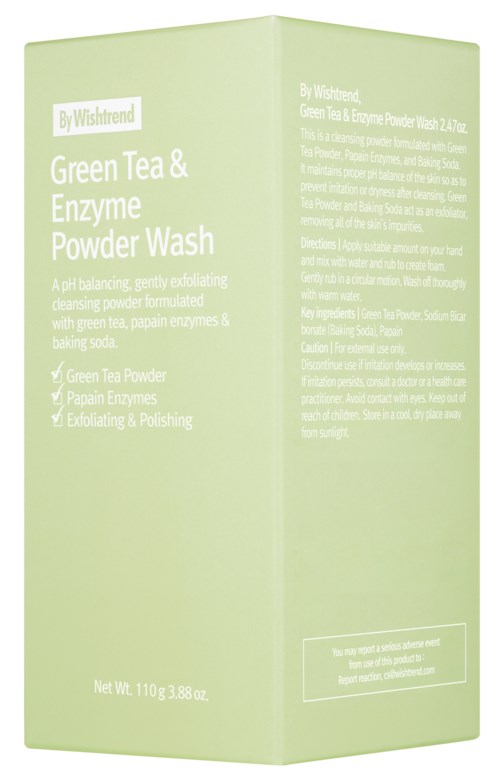 By Wishtrend Green Tea Enzyme Powder Wash 110 g